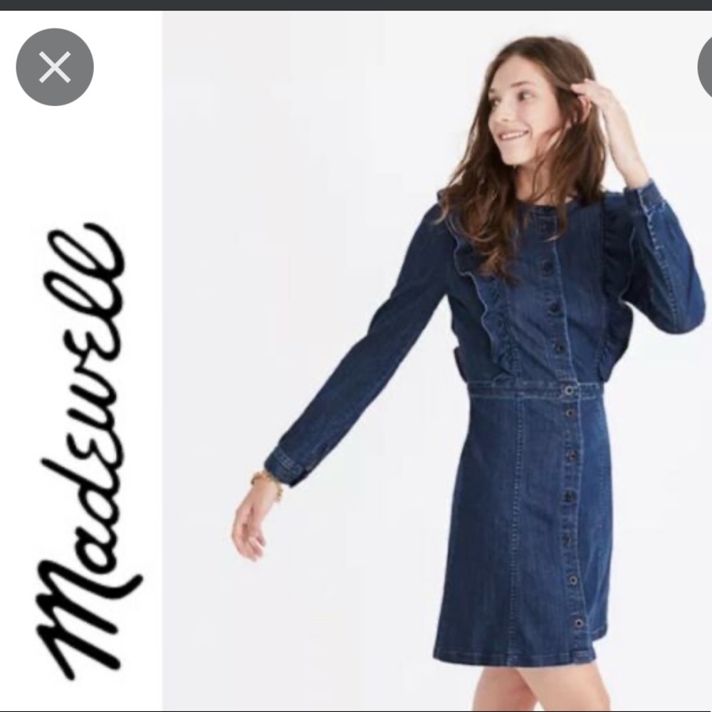 Madewell Denim Riffle Dress